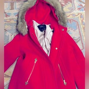 JCrew size 0 hot pink wool coat